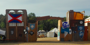 The gate of Blue Camp is wide open